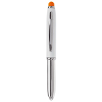 Stylo avec pointeur en différentes couleurs et lampe couleur orange deuxième vue