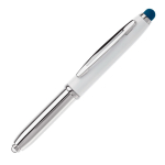 Stylo avec pointeur en différentes couleurs et lampe couleur bleu foncé troisième vue