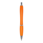 Stylo personnalisable en ABS antibactérien encre bleue Colors couleur orange quatrière vue