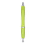 Stylo personnalisable en ABS antibactérien encre bleue Colors couleur vert lime quatrière vue