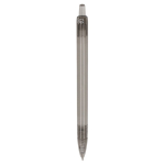 Stylo en plastique recyclé en couleurs transparentes couleur noir transparent quatrière vue