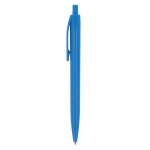 Stylo publicitaire classique avec clip en résine Encre Bleue PrintClip couleur bleu troisième vue