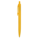 Stylo publicitaire classique avec clip en résine Encre Bleue PrintClip couleur jaune troisième vue