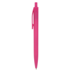 Stylo publicitaire classique avec clip en résine Encre Bleue PrintClip couleur rose troisième vue