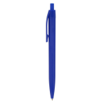 Stylo publicitaire classique avec clip en résine Encre Bleue PrintClip couleur bleu foncé troisième vue