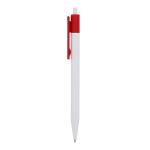 Stylo en plastique avec détails colorés en haut couleur rouge