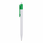 Stylo en plastique avec détails colorés en haut couleur vert