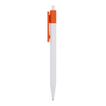 Stylo en plastique avec détails colorés en haut couleur orange