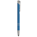 Stylo tactile en aluminium gravé pas cher à l'encre bleue Arrowtouch couleur bleu foncé cinquième vue