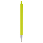 Stylo en plastique entièrement coloré avec pointe métallisée couleur vert lime quatrière vue