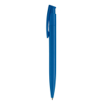 Stylo en plastique coloré avec bouton-poussoir fabriqué dans l'UE couleur bleu