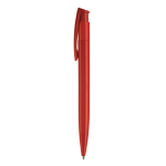 Stylo en plastique coloré avec bouton-poussoir fabriqué dans l'UE couleur rouge