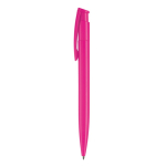 Stylo en plastique coloré avec bouton-poussoir fabriqué dans l'UE couleur rose