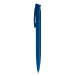 Stylo en plastique coloré avec bouton-poussoir fabriqué dans l'UE couleur bleu foncé