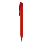 Stylo en plastique de couleurs avec finition soft-touch couleur rouge