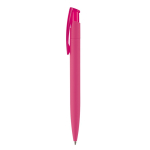 Stylo en plastique de couleurs avec finition soft-touch couleur rose