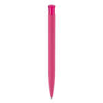 Stylo en plastique de couleurs avec finition soft-touch couleur rose quatrière vue