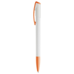 Stylo en plastique avec pointe et clip colorés fabriqué dans l'UE couleur orange