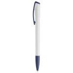 Stylo en plastique avec pointe et clip colorés fabriqué dans l'UE couleur bleu foncé