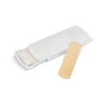 Boîte en plastique colorée et personnalisée avec 5 pansements Colors couleur blanc