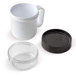 Tasse de transport pour aliments pour yaourt ou soupe de 520 et 230 ml couleur blanc septième vue