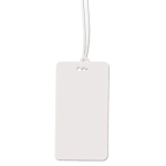 Étiquette de bagage avec espace pour écrire à l'intérieur couleur blanc