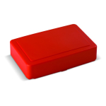Grande boîte à lunch plastique avec capacité pour 8 sandwiches 1200 ml couleur rouge