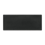 Aimant rectangulaire classique en plastique pour personnalisation couleur noir deuxième vue