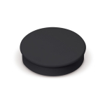 Grand aimant rond classique en plastique pour personnalisation couleur noir