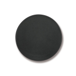 Grand aimant rond classique en plastique pour personnalisation couleur noir deuxième vue