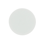 Grand aimant rond classique en plastique pour personnalisation couleur blanc deuxième vue