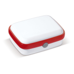 Boîte à lunch rigide en plastique avec designs colorés 1000 ml couleur rouge