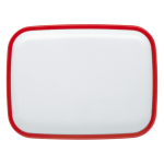 Boîte à lunch rigide en plastique avec designs colorés 1000 ml couleur rouge deuxième vue