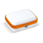 Boîte à lunch rigide en plastique avec designs colorés 1000 ml couleur orange