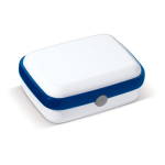 Boîte à lunch rigide en plastique avec designs colorés 1000 ml couleur blanc/bleu