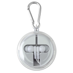 Étui avec mousqueton incluant écouteurs et câble de charge deuxième vue