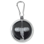 Étui avec mousqueton incluant écouteurs et câble de charge