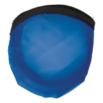 Frisbee pliable nylon disponible en plusieurs couleurs avec pochette couleur bleu deuxième vue