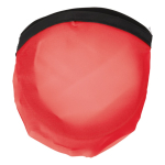 Frisbee pliable nylon disponible en plusieurs couleurs avec pochette couleur rouge deuxième vue