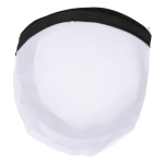 Frisbee pliable nylon disponible en plusieurs couleurs avec pochette couleur blanc deuxième vue