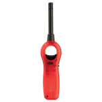 Briquet électronique rechargeable avec base de différentes couleurs couleur rouge transparent