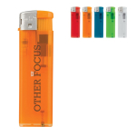 Briquet électronique rechargeable en couleurs transparentes