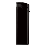 Briquet électronique rechargeable d'une seule couleur couleur noir troisième vue