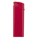 Briquet électronique rechargeable d'une seule couleur couleur rouge troisième vue
