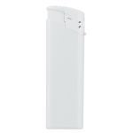 Briquet électronique rechargeable d'une seule couleur couleur blanc troisième vue