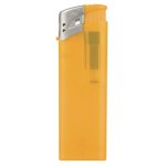 Briquet électronique rechargeable en couleurs translucides couleur jaune