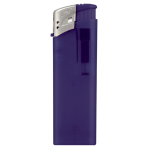Briquet électronique rechargeable en couleurs translucides couleur bleu foncé