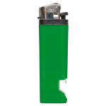 Briquet jetable 2 en 1 avec un décapsuleur en bas couleur vert