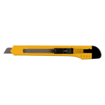 Cutter de plusieurs couleurs avec lame à 12 positions à accrocher couleur jaune troisième vue