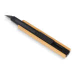 Couteau de bricolage avec poignée en bambou écologique couleur noir